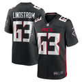 Men's Nike Atlanta Falcons Chris Lindstrom Black Team Game NFL Jersey