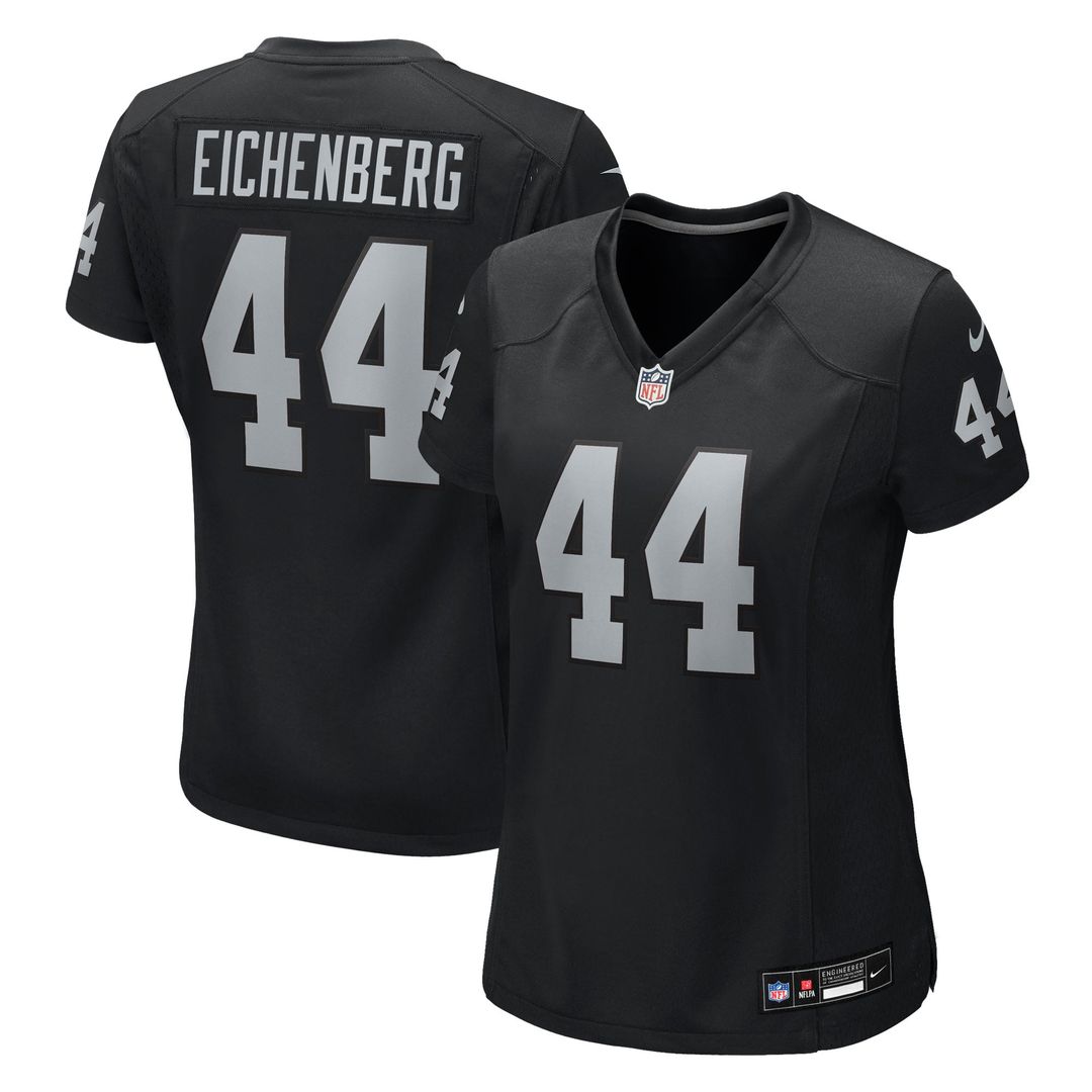 Women's Nike Las Vegas Raiders Tommy Eichenberg Black Team Game NFL Jersey