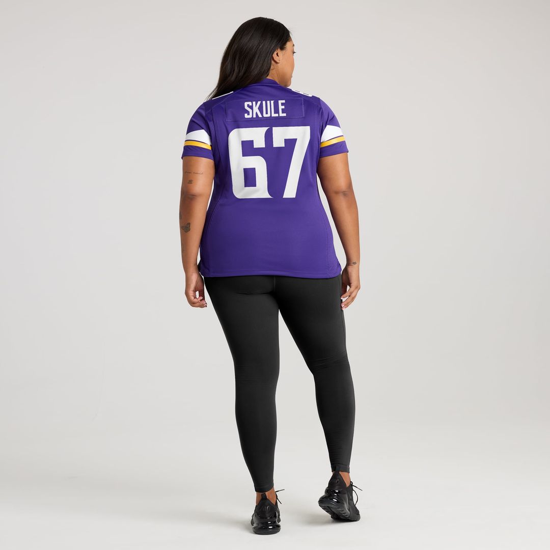 Women's Nike Minnesota Vikings Justin Skule Purple Team Game NFL Jersey