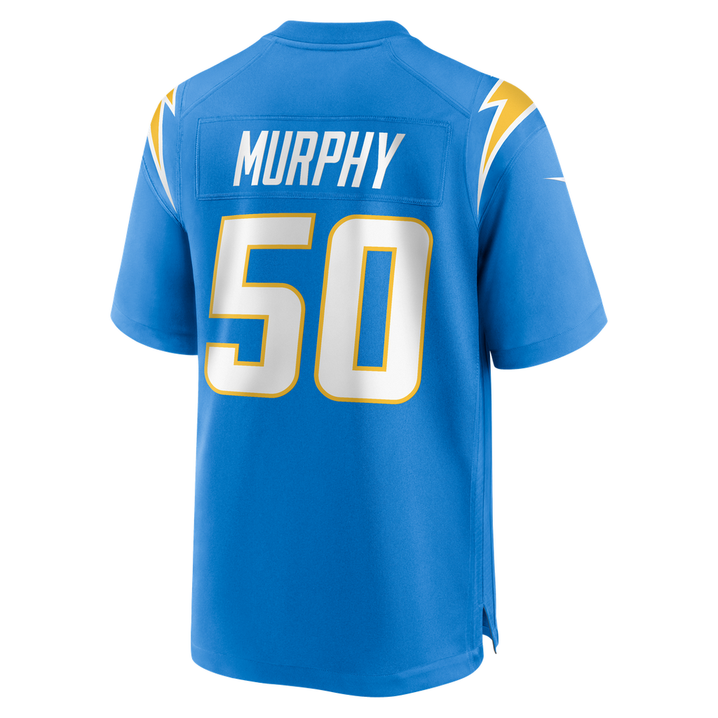 Men's Nike Los Angeles Chargers Caleb Murphy Powder Blue Team Game NFL Jersey