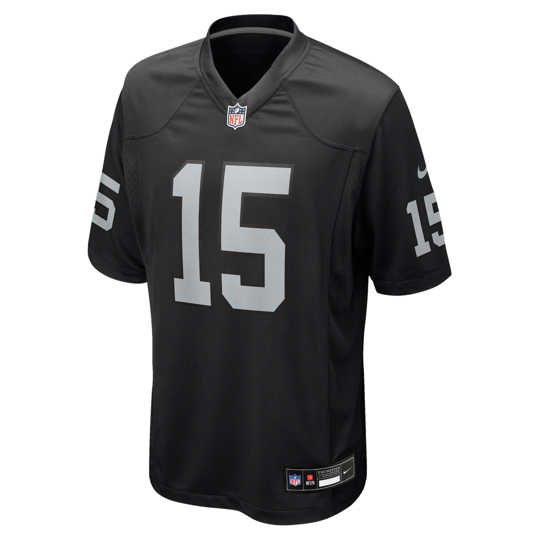 Men's Nike Las Vegas Raiders Fernando Mendoza Black 2026 NFL Draft First Round Pick No. 1 Team Game NFL Jersey