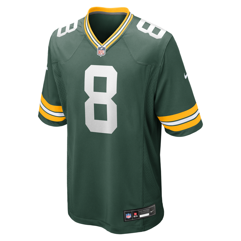 Men's Nike Green Bay Packers Josh Jacobs Green Team Game NFL Jersey