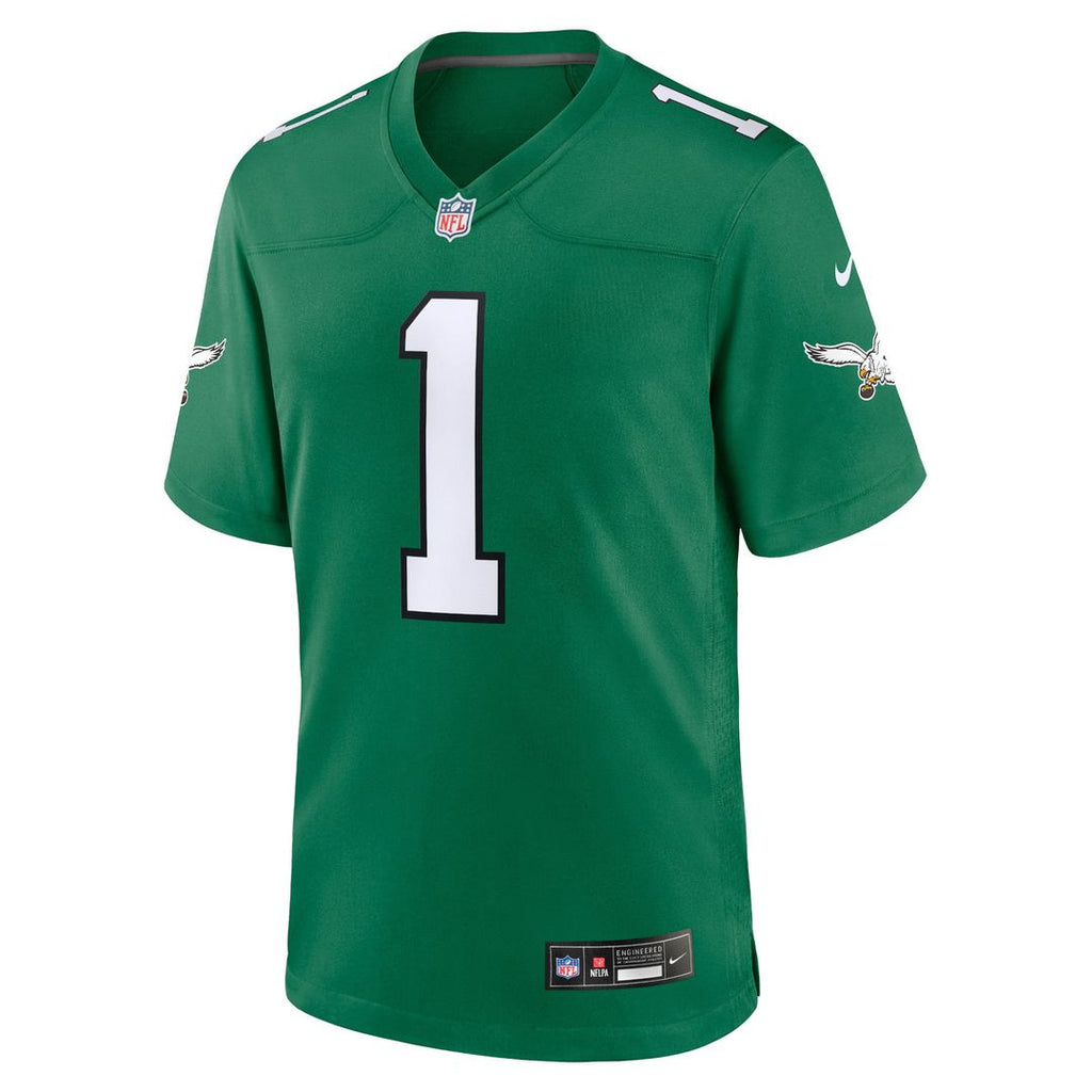 Youth Nike Philadelphia Eagles Jalen Hurts Green Game NFL Jersey