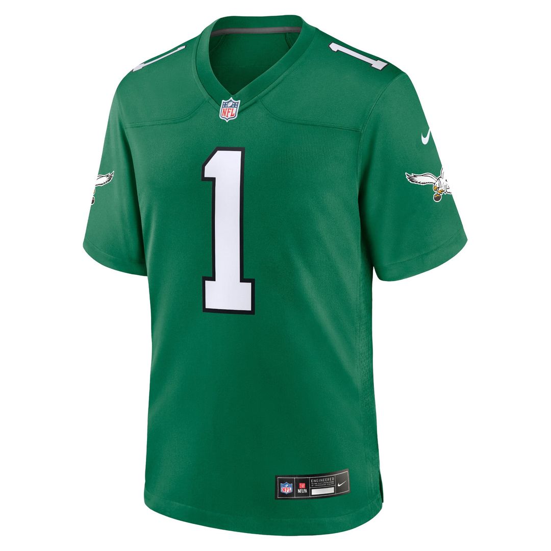Youth Nike Philadelphia Eagles Jalen Hurts Green Game NFL Jersey