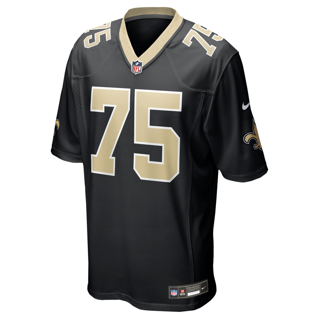 Men's Nike New Orleans Saints Taliese Fuaga Black Game NFL Jersey