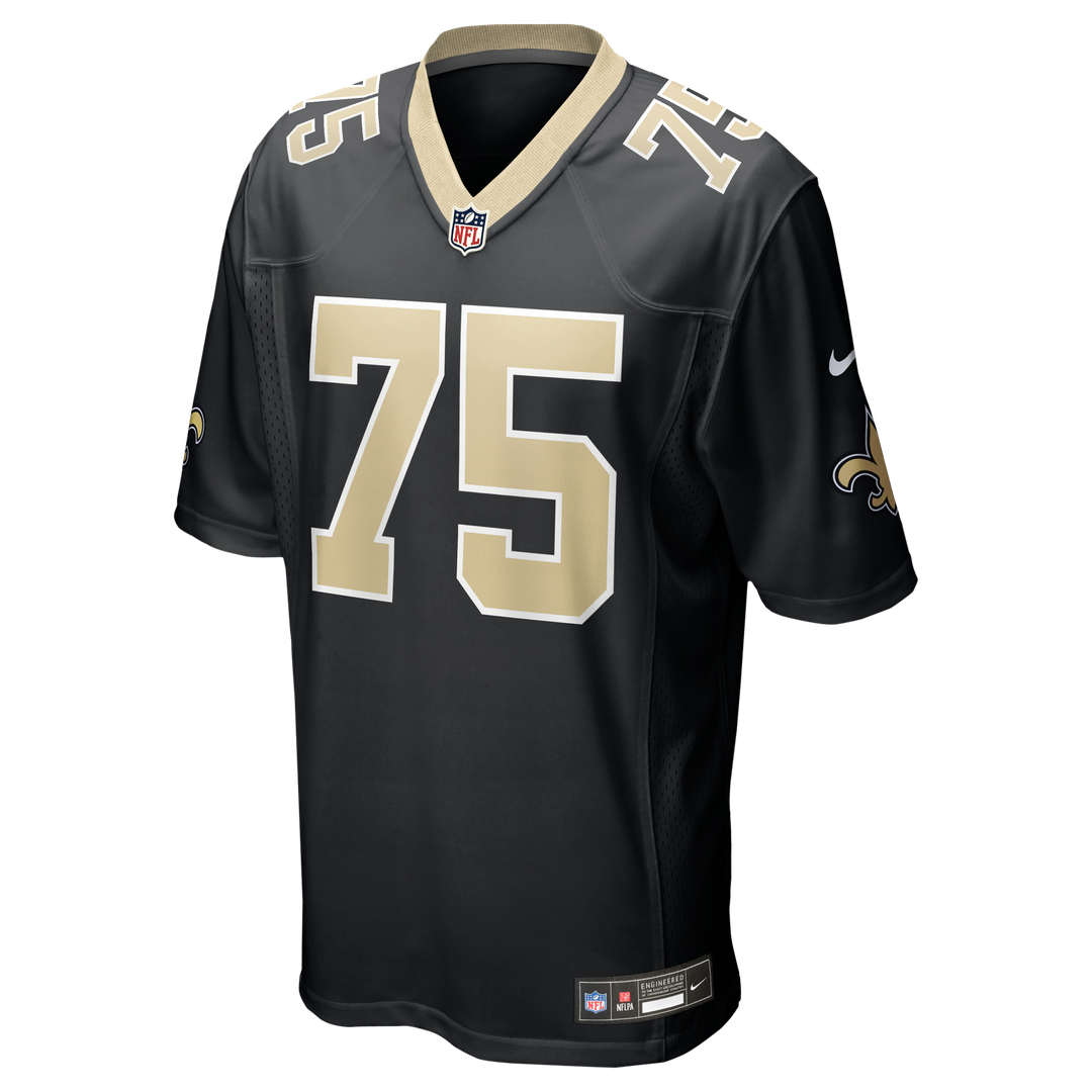Men's Nike New Orleans Saints Taliese Fuaga Black Game NFL Jersey