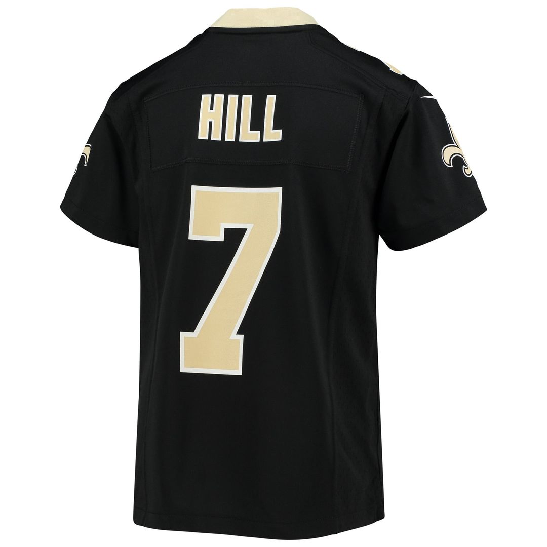 Youth Nike New Orleans Saints Taysom Hill Black Game NFL Jersey