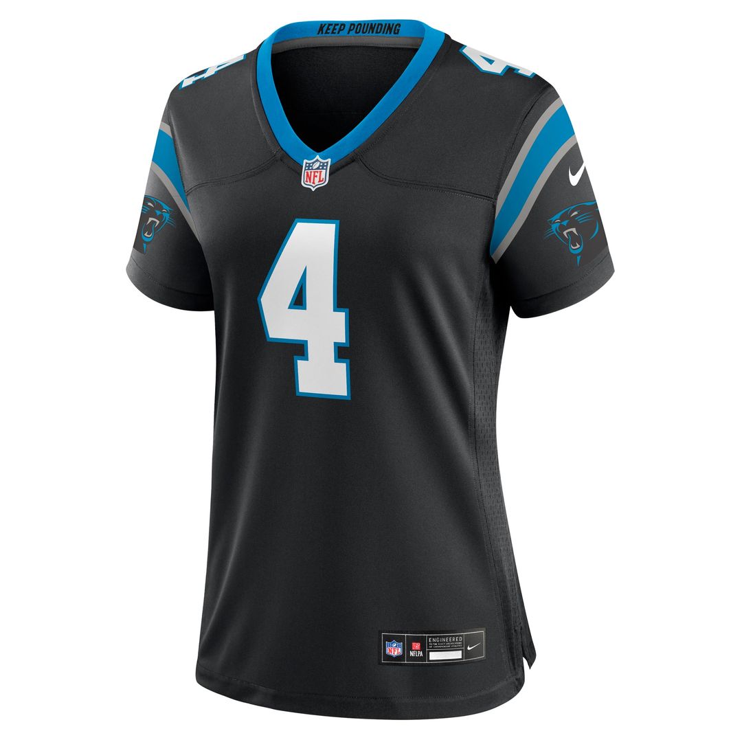 Women's Nike Carolina Panthers Eddy Pineiro Black Team Game NFL Jersey