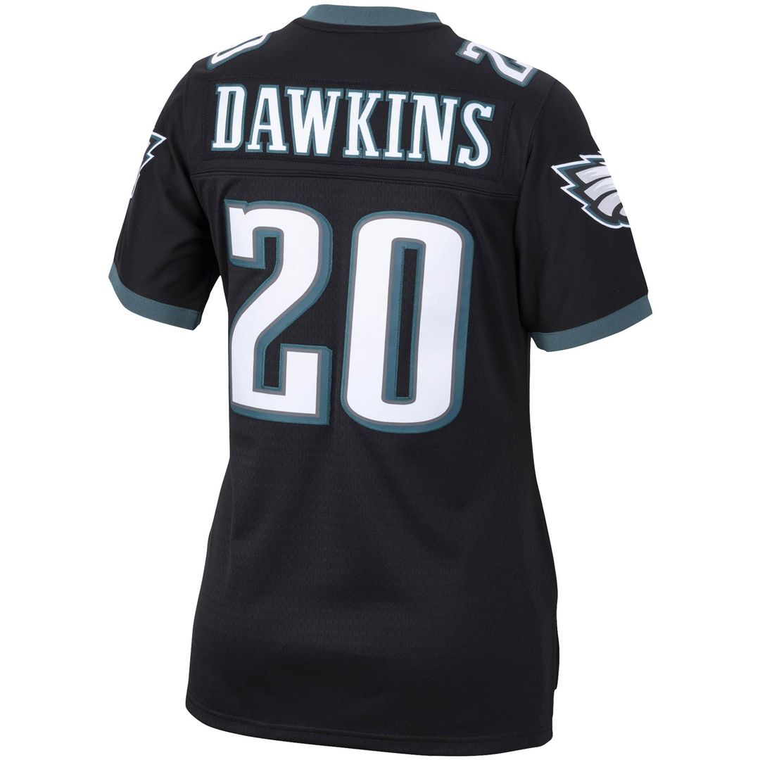 Women's Mitchell & Ness Philadelphia Eagles Brian Dawkins Black Legacy Replica Team NFL Jersey