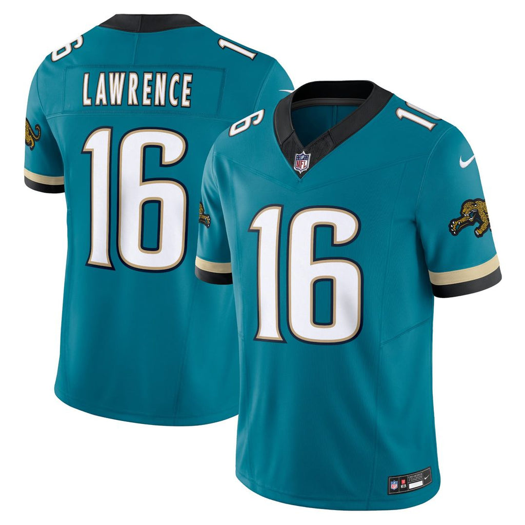 Men's Nike Jacksonville Jaguars Trevor Lawrence Teal Prowler Throwback Vapor F.U.S.E. Limited NFL Jersey