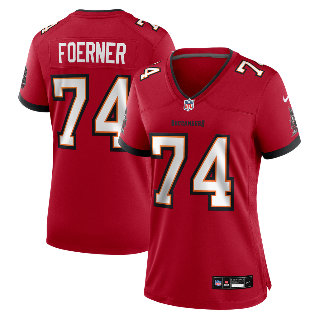 Women's Nike Tampa Bay Buccaneers Marshall Foerner Red Team Game NFL Jersey