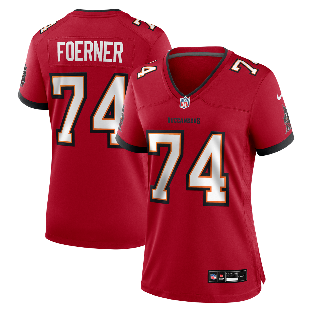 Women's Nike Tampa Bay Buccaneers Marshall Foerner Red Team Game NFL Jersey