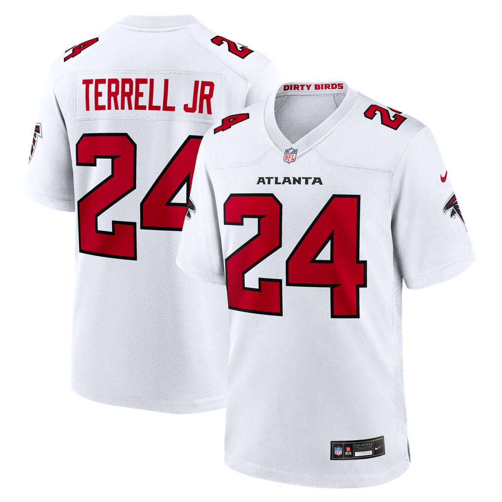 Men's Nike Atlanta Falcons A.J. Terrell White Game NFL Jersey