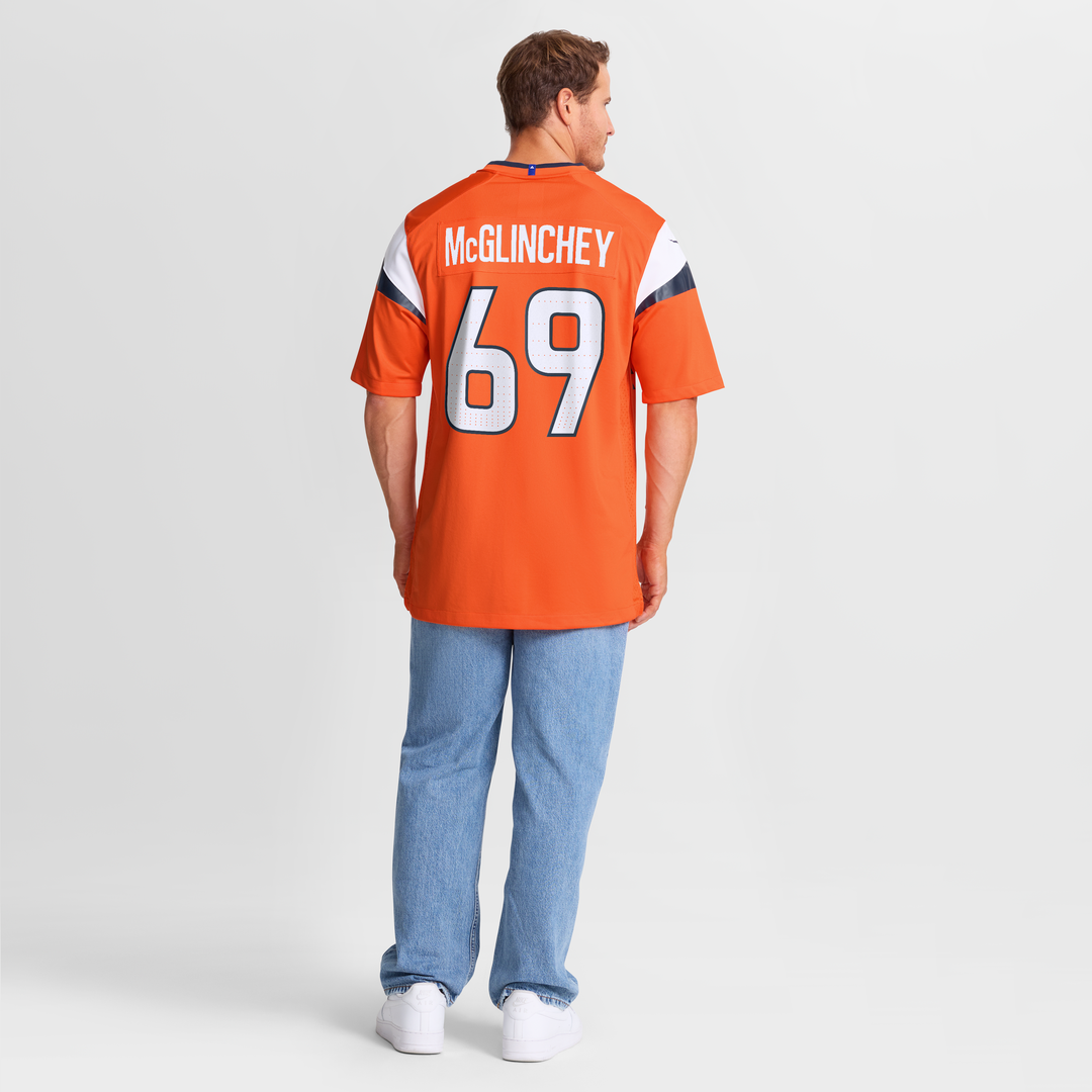 Men's Nike Denver Broncos Mike McGlinchey Orange Team Game NFL Jersey