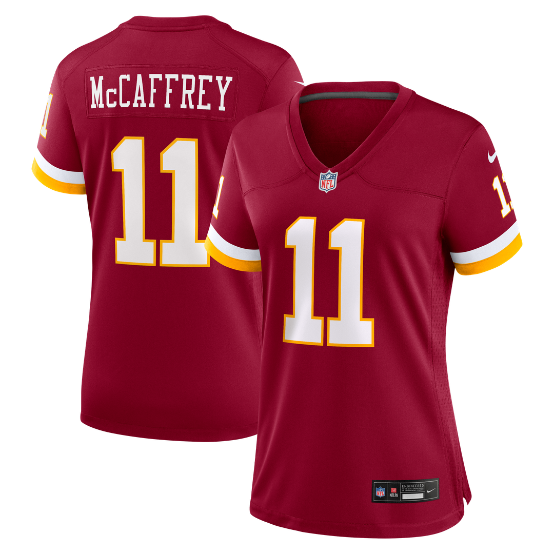 Women's Nike Washington Commanders Luke McCaffrey White Game Super Bowl Era NFL Jersey