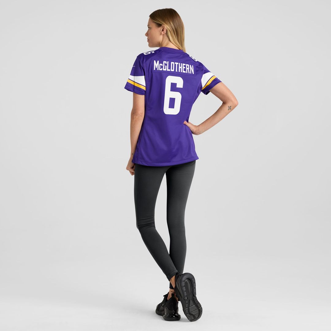 Women's Nike Minnesota Vikings Dwight McGlothern Purple Team Game NFL Jersey