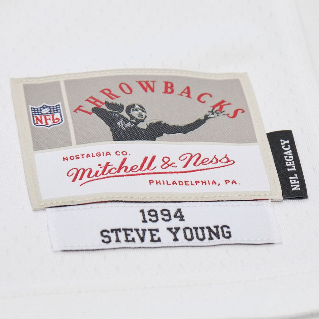 Men's Mitchell & Ness San Francisco 49ers Steve Young White 1994 Legacy Replica NFL Jersey