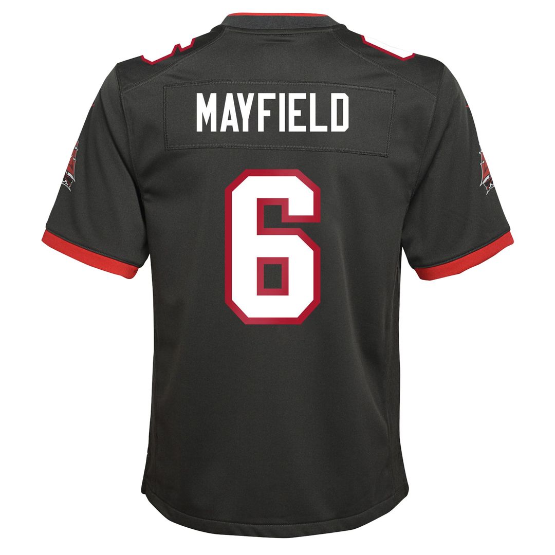 Youth Nike Tampa Bay Buccaneers Baker Mayfield Orange Alternate Game NFL Jersey