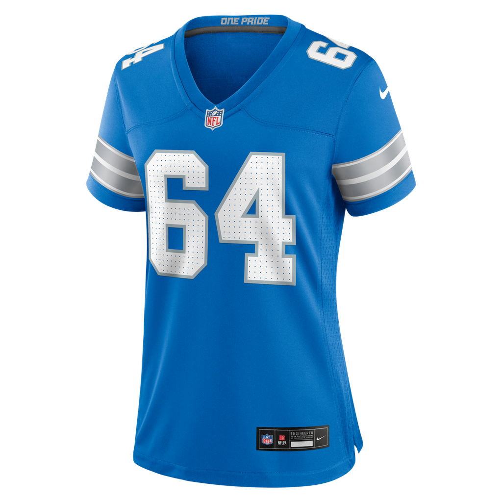 Women's Nike Detroit Lions Cade Mays Blue Team Game NFL Jersey