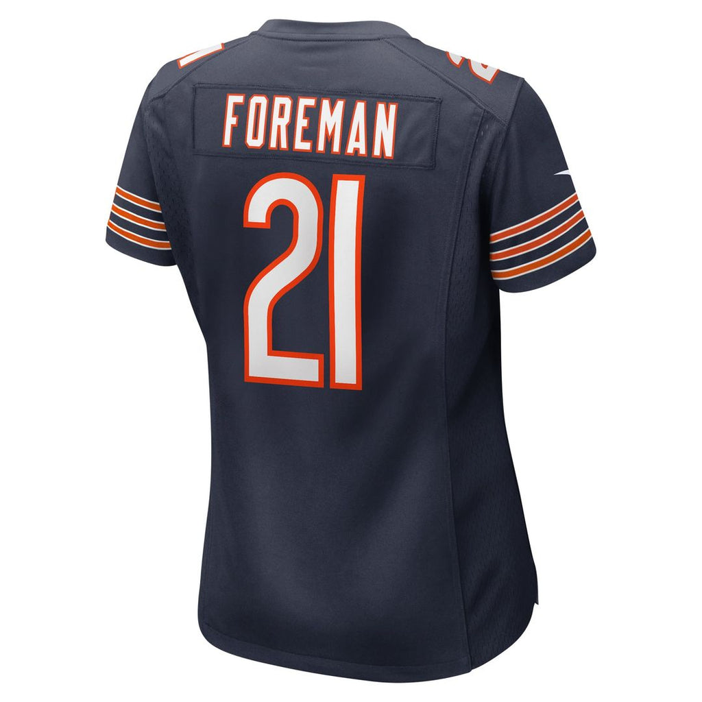 Women's Nike Chicago Bears D'Onta Foreman Navy Game NFL Jersey