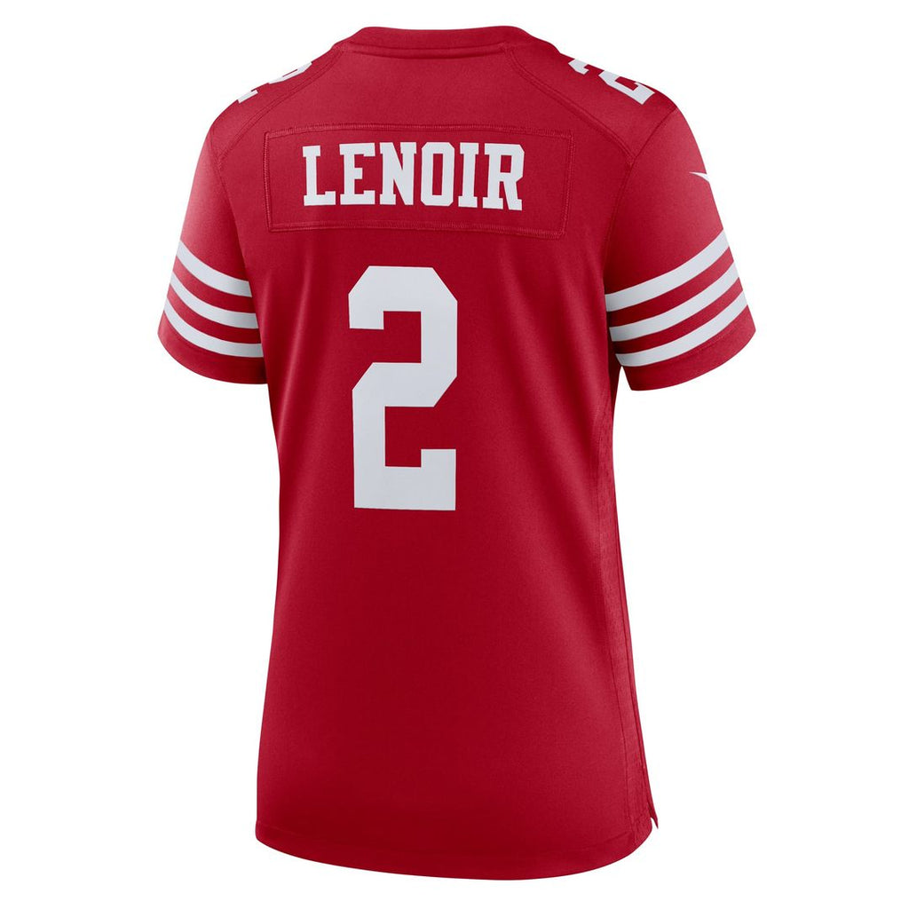 Women's Nike San Francisco 49ers Deommodore Lenoir Scarlet Game NFL Jersey
