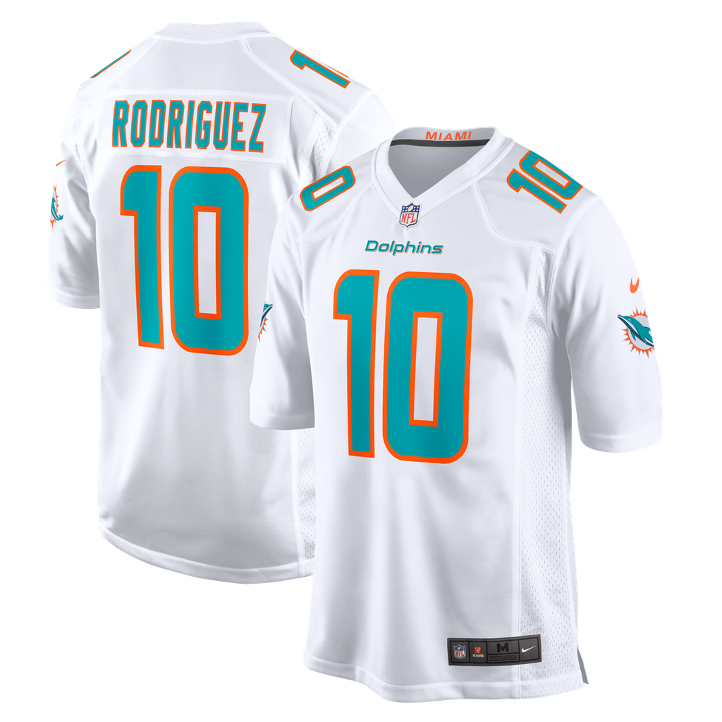 Men's Nike Miami Dolphins Jacob Rodriguez White Game NFL Jersey