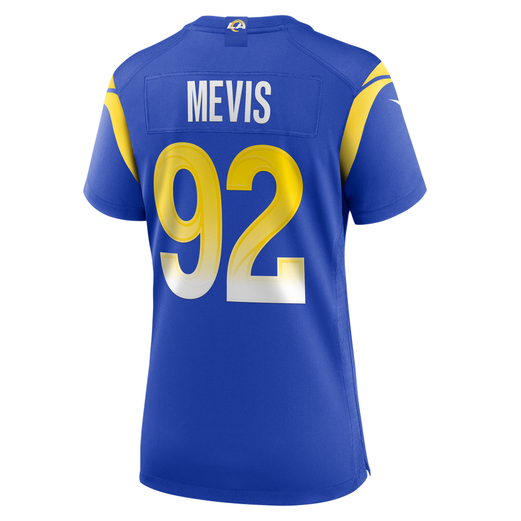 Women's Nike Los Angeles Rams Harrison Mevis Royal Team Game NFL Jersey