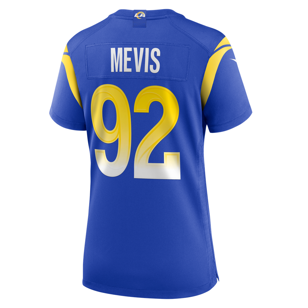 Women's Nike Los Angeles Rams Harrison Mevis Royal Team Game NFL Jersey