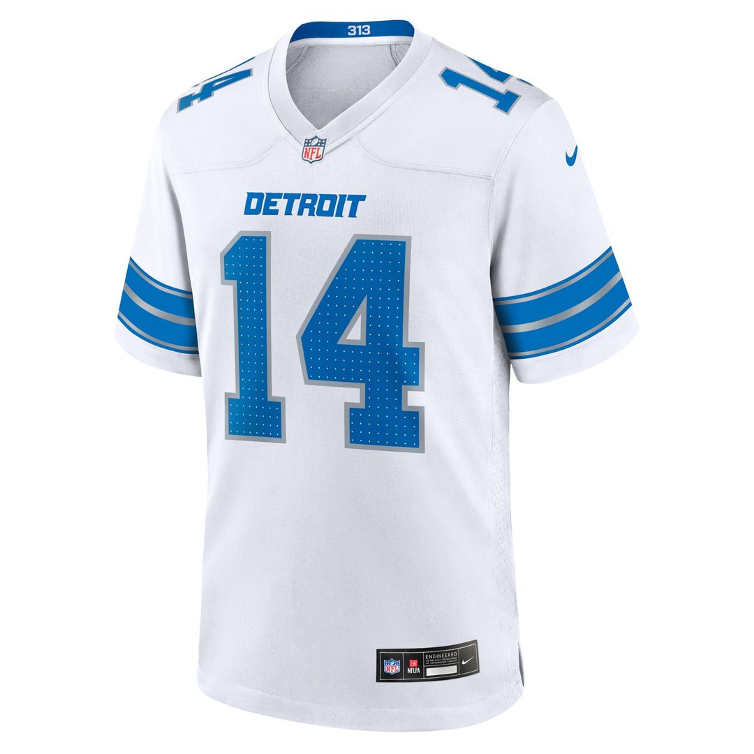 Men's Nike Detroit Lions Amon-Ra St. Brown Blue Game NFL Jersey