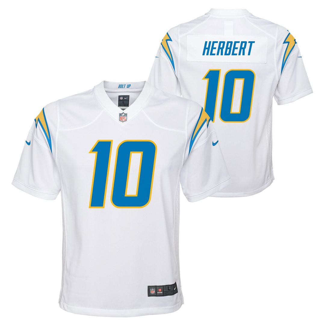 Youth Nike Los Angeles Chargers Justin Herbert Powder Blue Game NFL Jersey