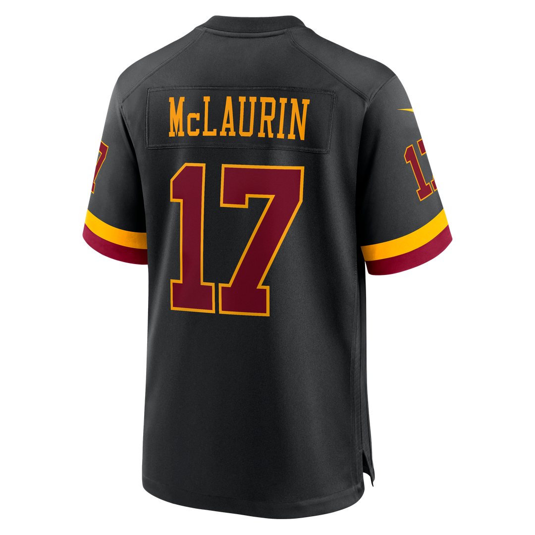 Men's Nike Washington Commanders Hail Raiser Terry McLaurin Black Alternate Game NFL Jersey