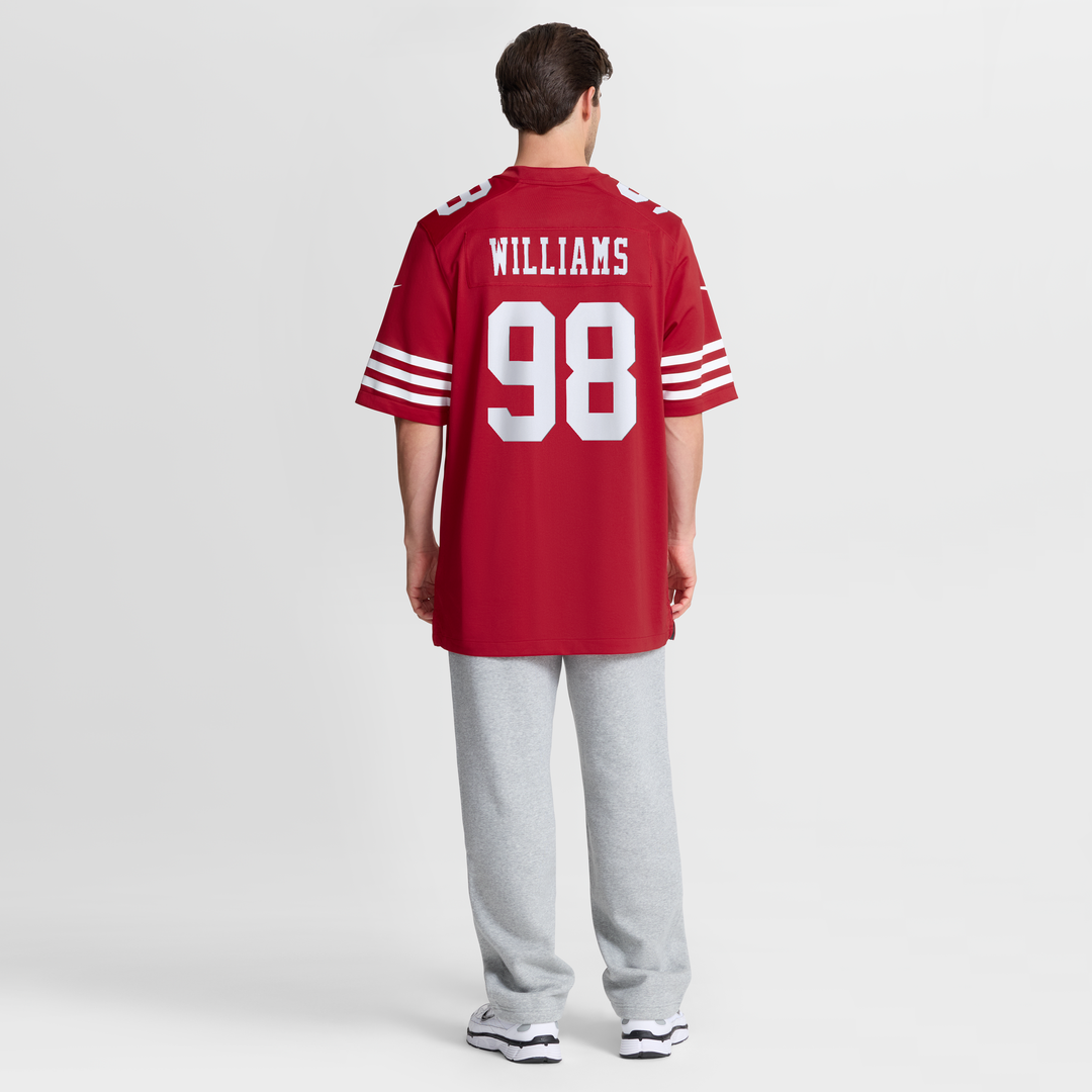 Men's Nike San Francisco 49ers Mykel Williams Scarlet Game Player NFL Jersey