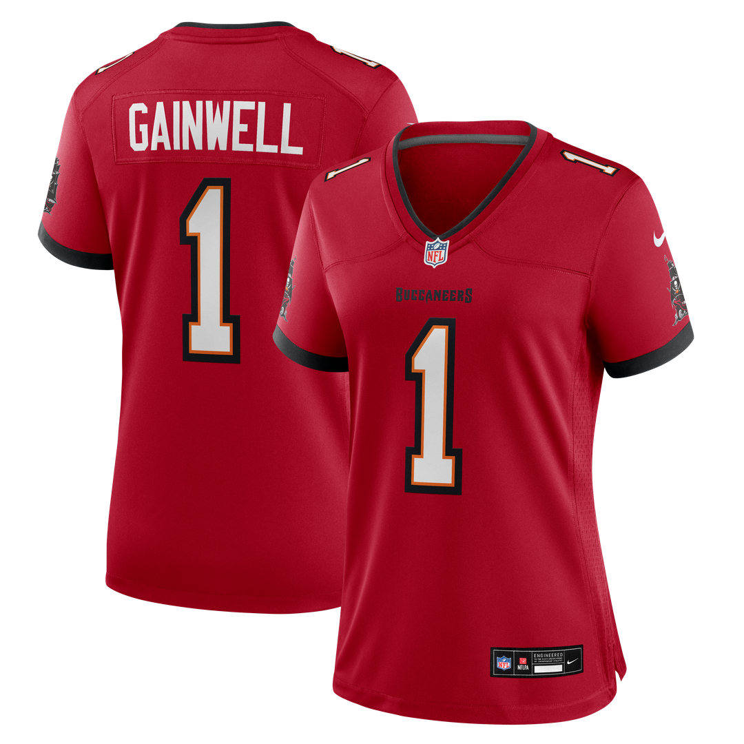 Women's Nike Tampa Bay Buccaneers Kenneth Gainwell Red Team Game NFL Jersey