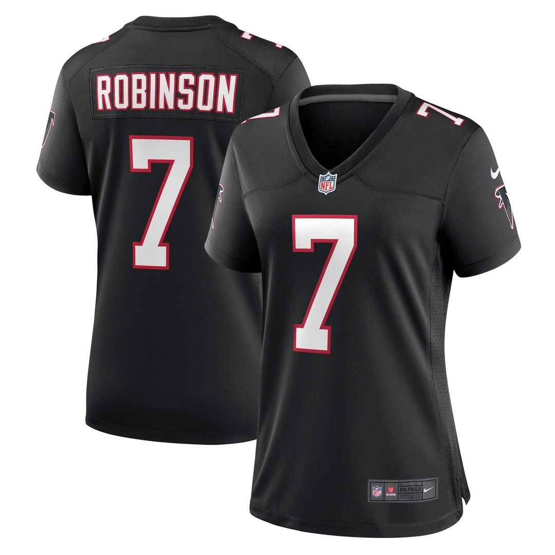 Women's Nike Atlanta Falcons Bijan Robinson Red Game NFL Jersey