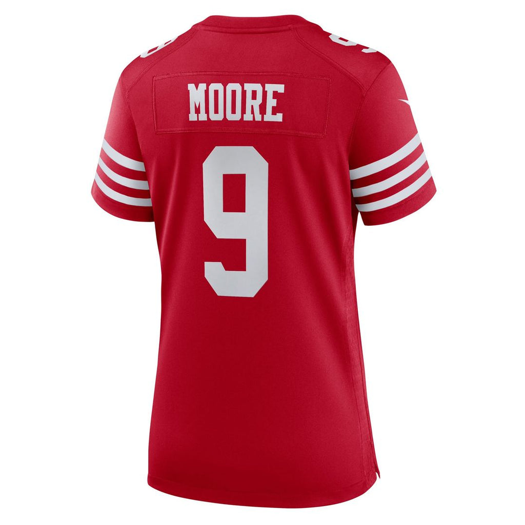 Women's Nike San Francisco 49ers Skyy Moore Scarlet Team Game NFL Jersey