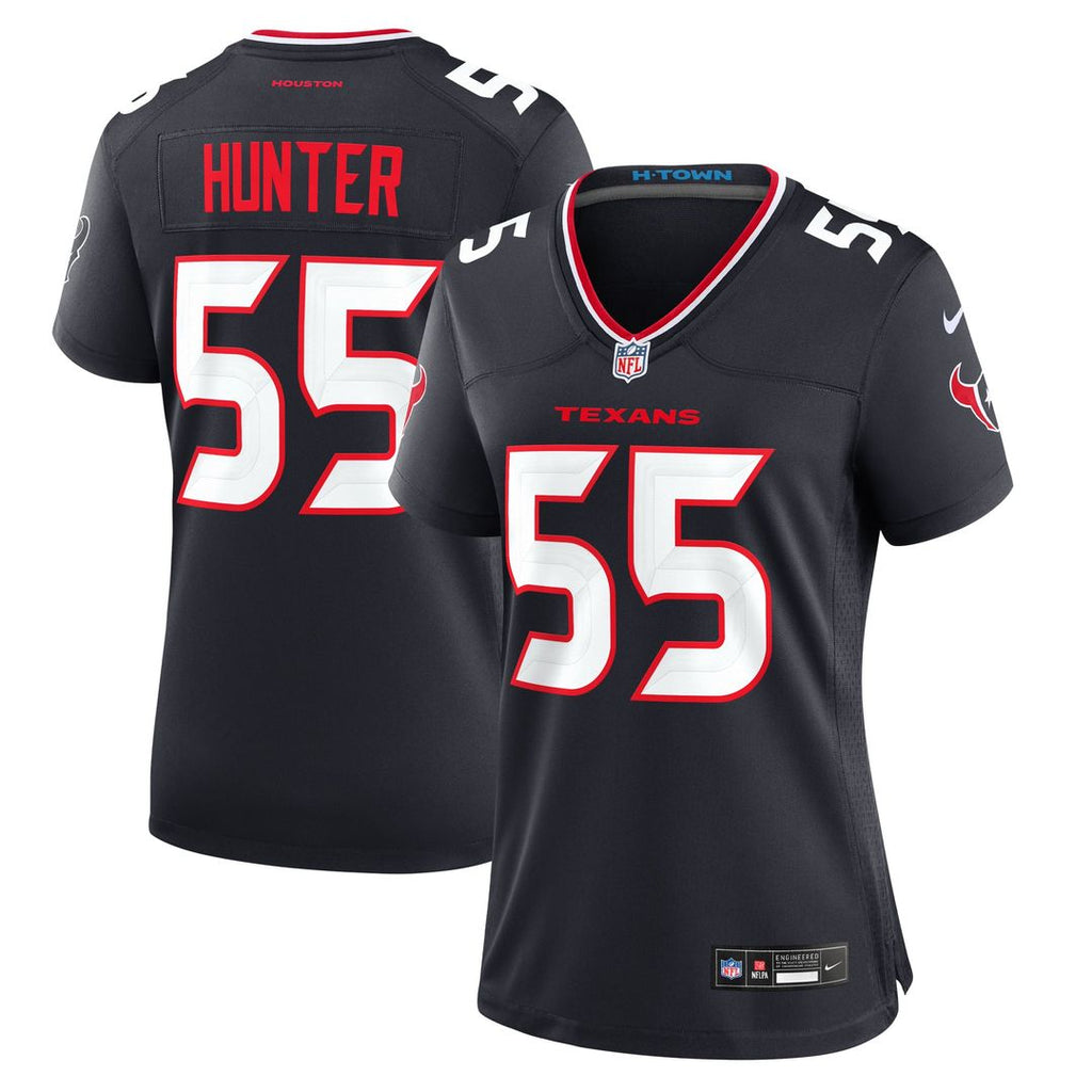 Women's Nike Houston Texans Danielle Hunter Navy Team Game NFL Jersey