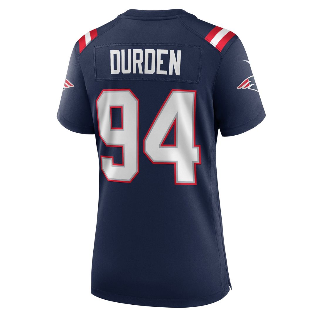 Women's Nike New England Patriots Cory Durden Navy Team Game NFL Jersey