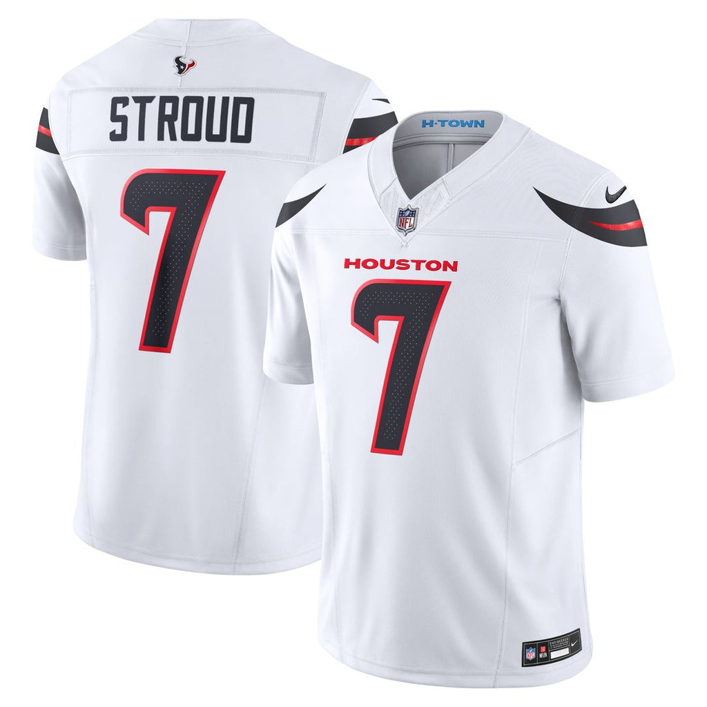Men's Nike Houston Texans C.J. Stroud White Vapor F.U.S.E. Limited NFL Jersey