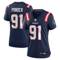 Women's Nike New England Patriots Elijah Ponder Navy Team Game NFL Jersey