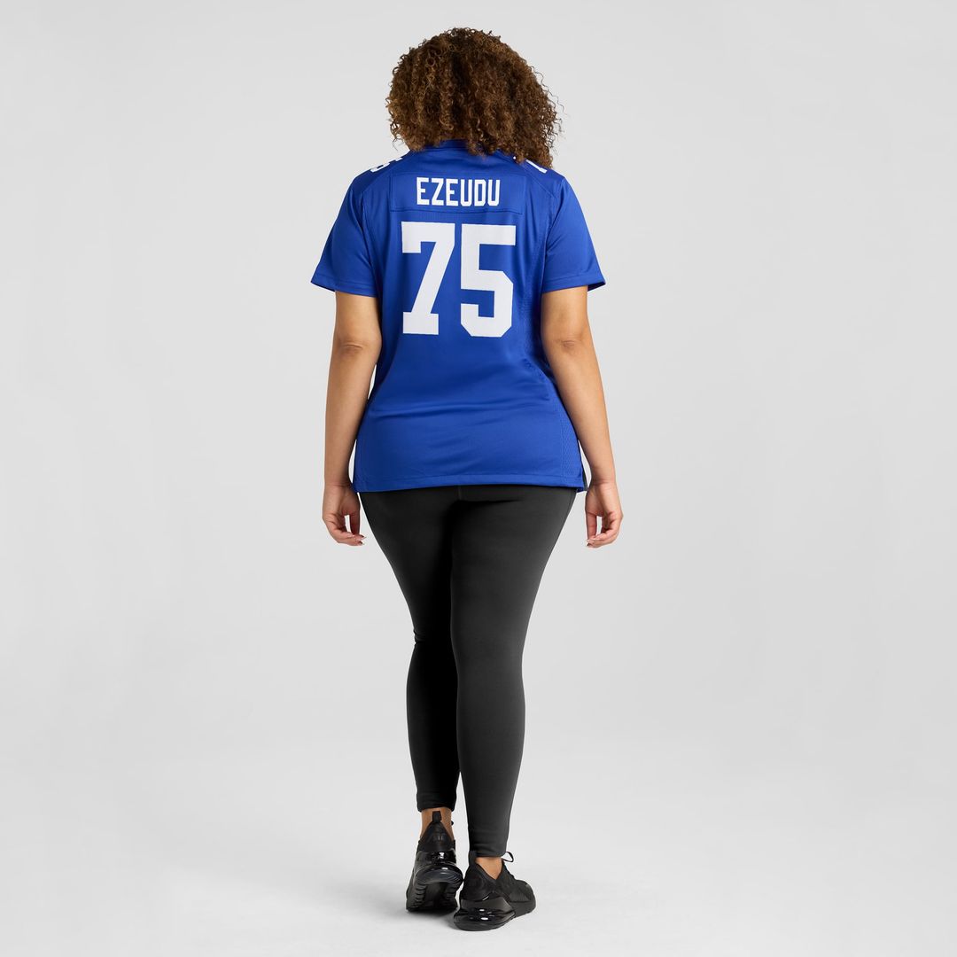 Women's Nike New York Giants Joshua Ezeudu Royal Game Player NFL Jersey
