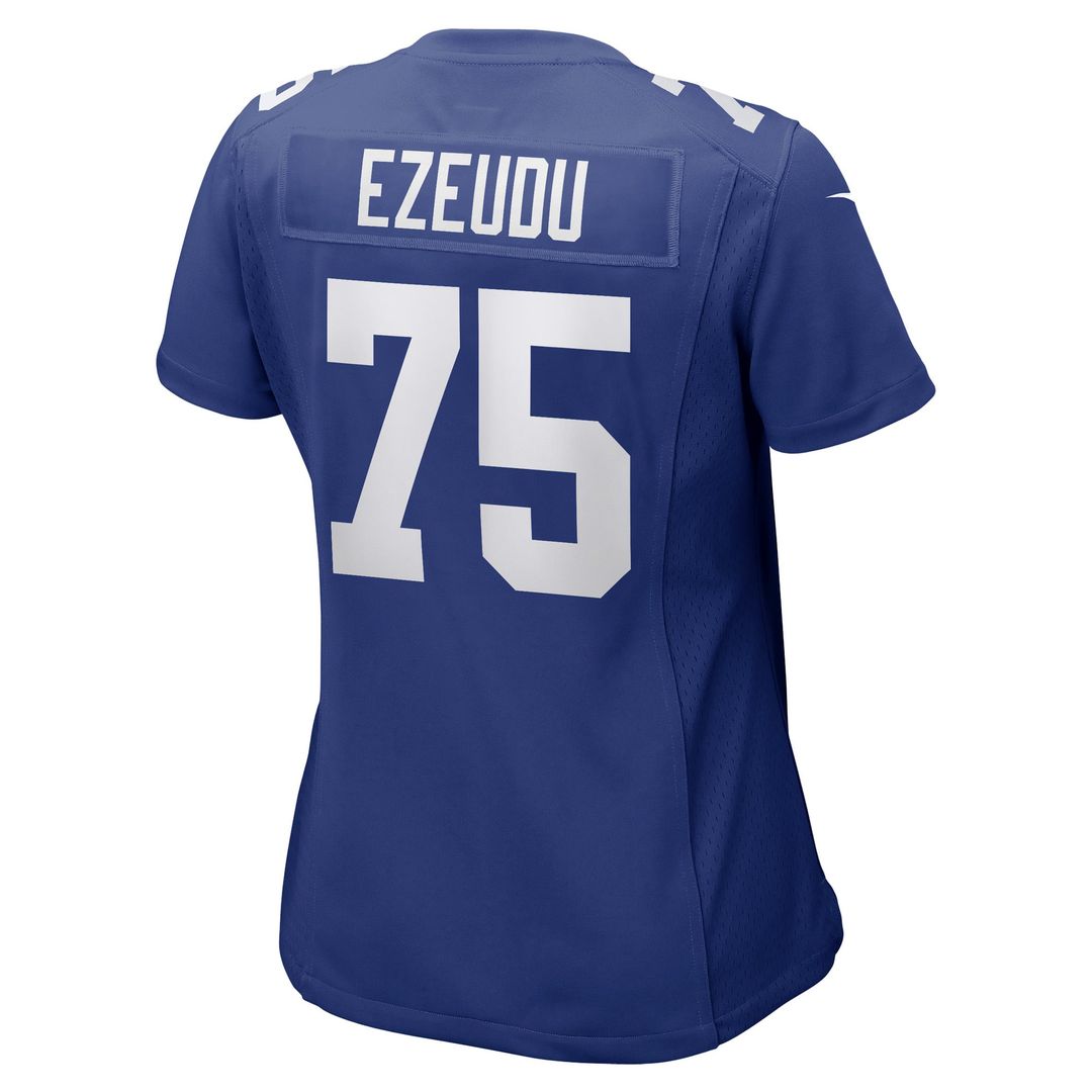 Women's Nike New York Giants Joshua Ezeudu Royal Game Player NFL Jersey