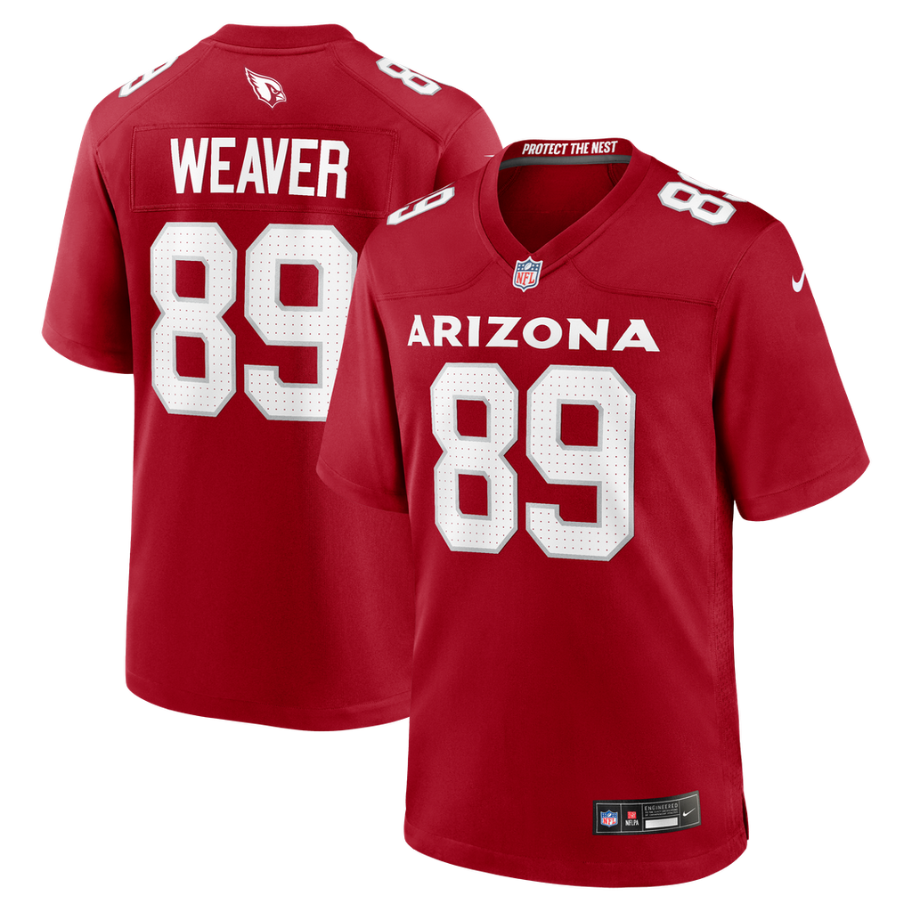 Men's Nike Arizona Cardinals Xavier Weaver Cardinal Team Game NFL Jersey