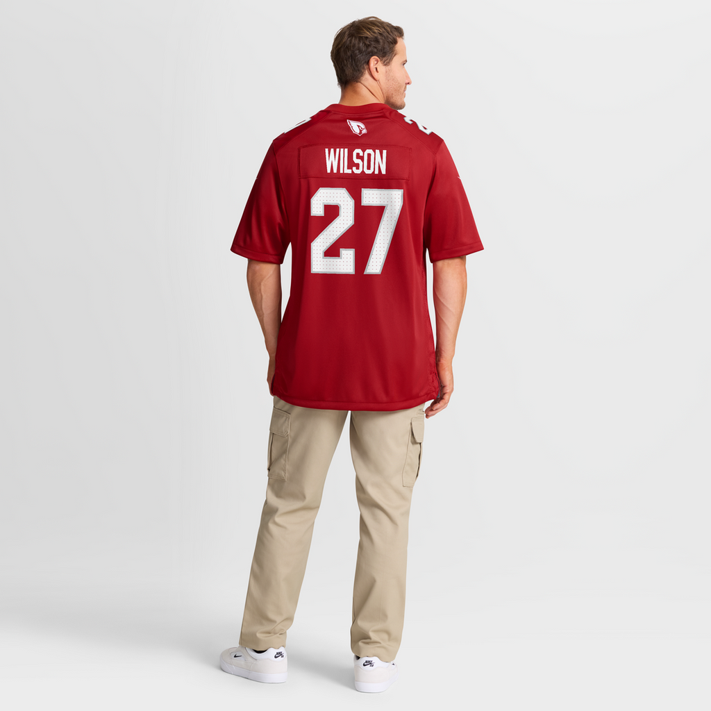 Men's Nike Arizona Cardinals Divaad Wilson Cardinal Team Game NFL Jersey