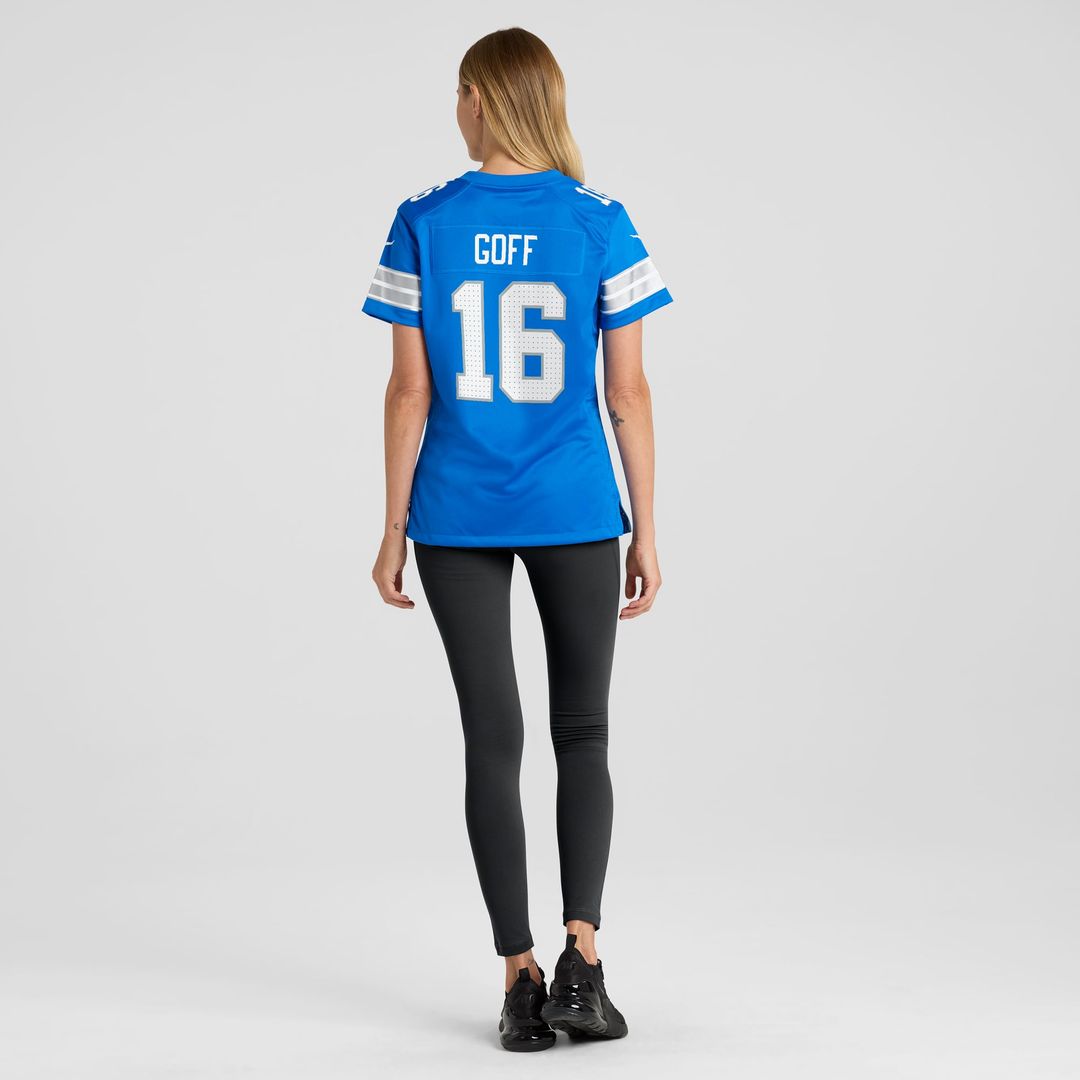 Women's Nike Detroit Lions Jared Goff Blue Game NFL Jersey