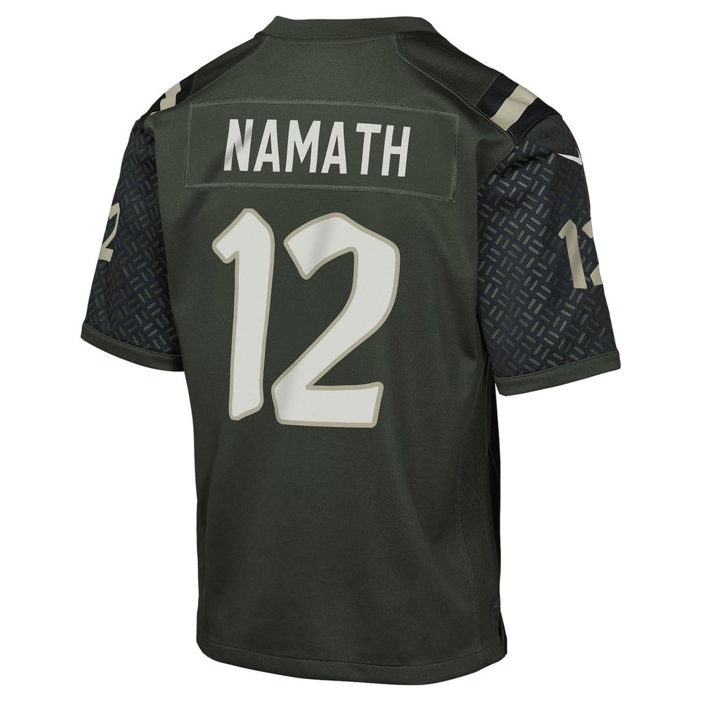 Youth Nike New York Jets Joe Namath Gotham Green 2025 Rivalries Collection Retired Player Game NFL Jersey
