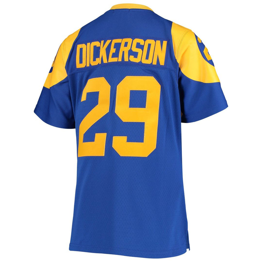 Women's Mitchell & Ness Los Angeles Rams Eric Dickerson Royal Legacy Replica Team NFL Jersey