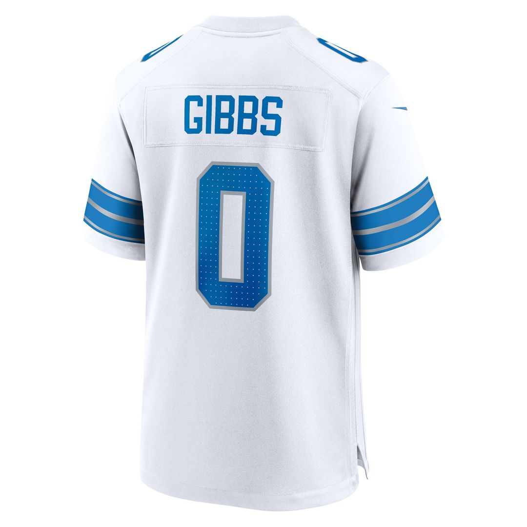 Men's Nike Detroit Lions Jahmyr Gibbs Black 2nd Alternate Game Player NFL Jersey