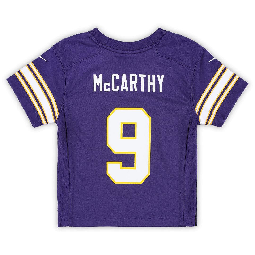 Infant Nike Minnesota Vikings J.J. McCarthy Purple Alternate Player Game NFL Jersey