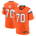 Men's Nike Denver Broncos Marques Cox Orange Team Game NFL Jersey