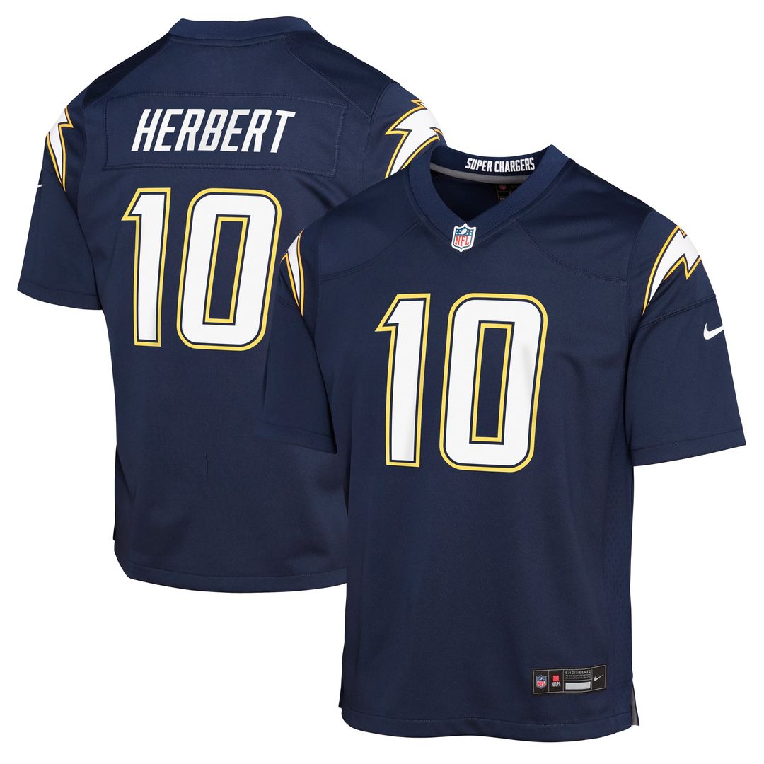 Youth Nike Los Angeles Chargers Justin Herbert Navy Alternate Super Chargers Game Player NFL Jersey